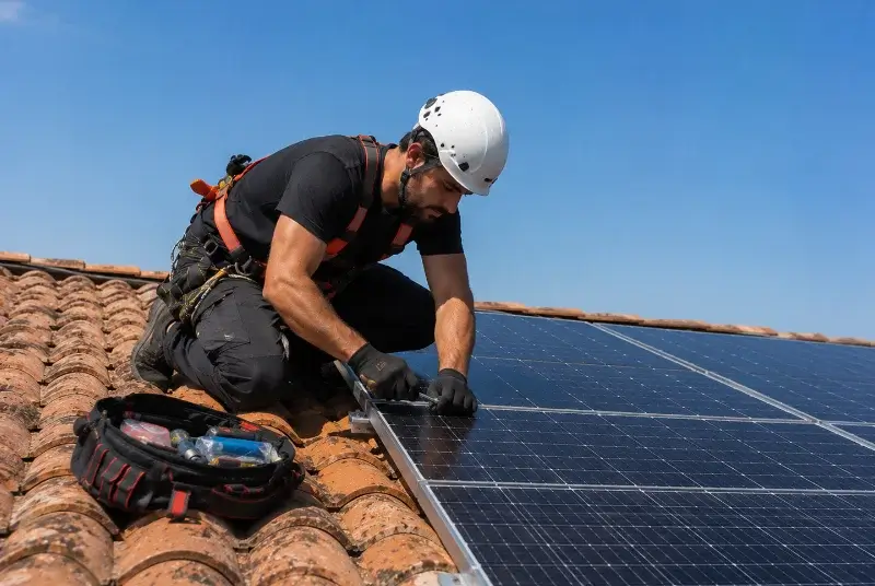 Maintenance et monitoring de panneaux solaires à Narrosse